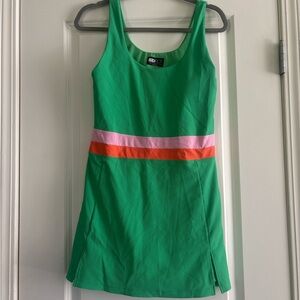 Beach Riot Bright Green Ribbed Tank Pickleball or Tennis Athletic Dress Size L